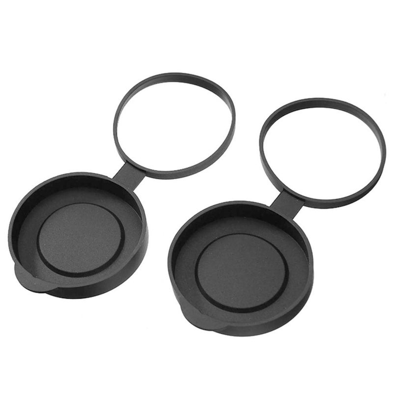 غطاء عدسة العين للتلسكوب من قطعتين، غطاء عدسة الهدف، غطاء غبار، غطاء واقي من المطاط المرن، ملحقات تلسكوب بفتحة 50 مم.